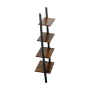 Rustic Ladder Style Iron Bookcase