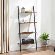 Rustic Ladder Style Iron Bookcase