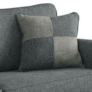 Linen Upholstered Overstuffed Loveseat