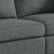 Linen Upholstered Overstuffed Loveseat