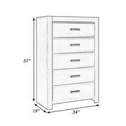 48 Inch Modern Tuscany Tall Dresser Chest - Family Friendly Furniture