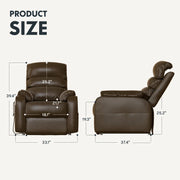 Power Lift Recliner w/ Massage & Heat & Headrest