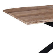 79 Inch Rectangular Live Edge Top Mango Wood Dining Table - Family Friendly Furniture