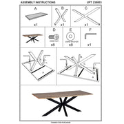 79 Inch Rectangular Live Edge Top Mango Wood Dining Table - Family Friendly Furniture