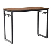 Black Metal Frame Computer Desk With Hooks