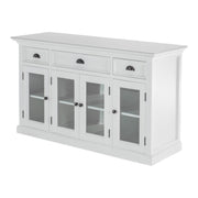 Lidia Modern Farmhouse White Buffet Server - Family Friendly Furniture