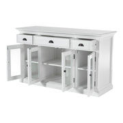 Lidia Modern Farmhouse White Buffet Server - Family Friendly Furniture