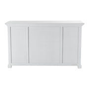 Lidia Modern Farmhouse White Buffet Server - Family Friendly Furniture