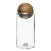 Glass and Oak Salt and Pepper Jar Set - Family Friendly Furniture