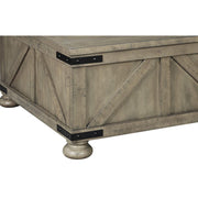 Cocktail Table with Lift Top Storage in Gray - Family Friendly Furniture