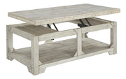 48 Inch Farmhouse Style Lift Top Coffee Table - Family Friendly Furniture