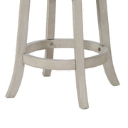 Curved X Shaped Back Swivel Counter Stool - White - Family Friendly Furniture