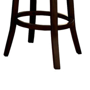 Swivel Barstool with Curved Open Low Back - Set of 2 - Family Friendly Furniture