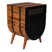 24 Inch Acacia Wood Accent Cabinet - Family Friendly Furniture