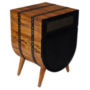 24 Inch Acacia Wood Accent Cabinet - Family Friendly Furniture