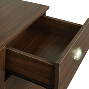 Walnut Desk with Hutch, Walnut