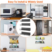 4 Pack Strong Magnetic Spice Rack Organizer, Fridge or Microwave