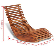 Acacia Wood Rocking Sun Lounger - Family Friendly Furniture