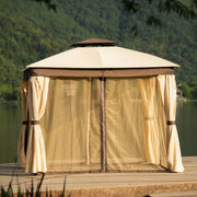 10x10 Gazebo Soft Top Canopy - Family Friendly Furniture