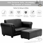 Kid's Double Lounge Sofa, Kid's Couch with Ottoman