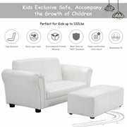 Kid's Double Lounge Sofa, Kid's Couch with Ottoman