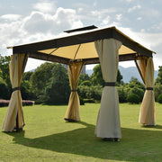 10x10 Gazebo Soft Top Canopy - Family Friendly Furniture