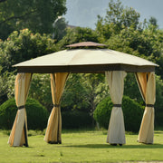 10x10 Gazebo Soft Top Canopy - Family Friendly Furniture