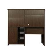 Walnut Desk with Hutch, Walnut