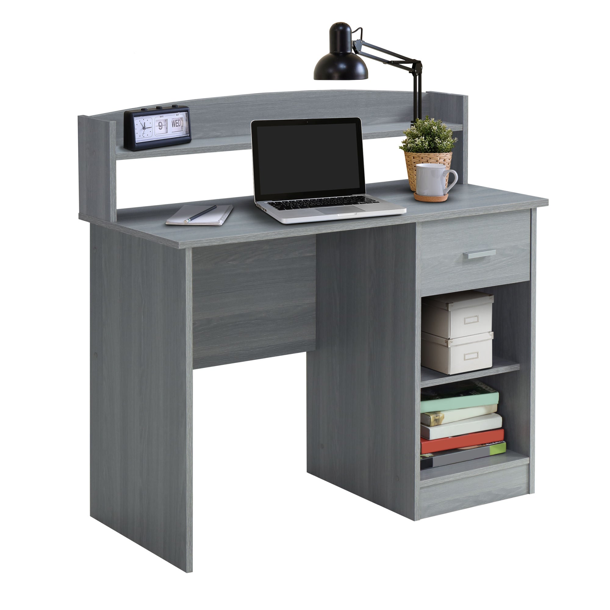 Mobili Modern Office Desk with Hutch