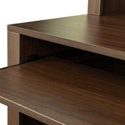 Walnut Desk with Hutch, Walnut