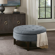 Miller Round Tufted Storage Ottoman