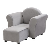 Kid's Recliner, Kids Upholstered Chair with Ottoman