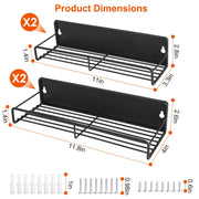 4 Pack Strong Magnetic Spice Rack Organizer, Fridge or Microwave