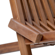 Folding Wood Adirondack Type Chair  - Low Profile - Family Friendly Furniture