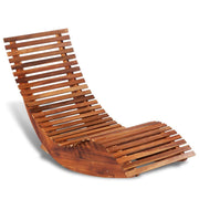 Acacia Wood Rocking Sun Lounger - Family Friendly Furniture