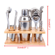 8 Piece Stainless Steel Cocktail, Mixed Drink Set