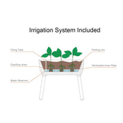 Grey Scandinavian Elevated Raised Smart Drainage Planter Bed - Family Friendly Furniture